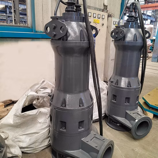7,5 kW 4p 4-Stufen-Motor-Abwasser-Tauchpumpen, geeignet für gewerbliches Abwasser, häusliches Abwasser, industrielle Abwasserbehandlung und Wiederverwendung